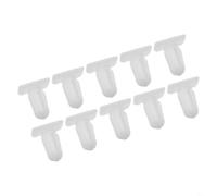 Entgoinggo Lot de 10 clips de retenue en nylon pour seuil de porte BMW E30 E39 E46 Z3 pour M3 M5 Fixation directe pour moulage extérieur et réparation de plaque d'usure