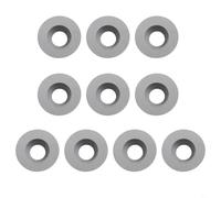 Entgoinggo Lot de 10 inserts de fraisage ronds indexables en carbure massif avec angle de coupe de 30° pour tour à bois