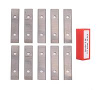 Entgoinggo Lot de 10 lames de racloir réversibles en carbure massif à double tranchant pour lames de rabot