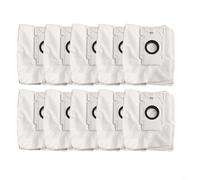 Entgoinggo Lot de 10 sacs à poussière, pour aspirateur robot EZVIZ RC3 Plus RE4 Plus RE5 Plus, capacité de 4 L, sacs poubelle jetables, pour station de vidange automatique, utilisation longue durée de