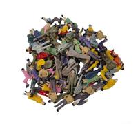 Entgoinggo Lot de 100 figurines architecturales de modélisme à l'échelle 1:50 - Personnes passagers pour modélisme de trains - Scènes de diorama debout assis - Petites figurines de 3,5 cm