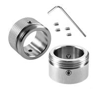 Entgoinggo Lot de 2/4 adaptateurs de thermostat de chauffage en acier inoxydable M30 x 1,5 pour valve Rav Ravl