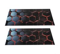 Entgoinggo Lot de 2 autocollants en vinyle pour BMW B-pilier en nid d'abeille pour poteau de porte de Mercedes, colonne, graphique, décoration extérieure, film de protection (A)