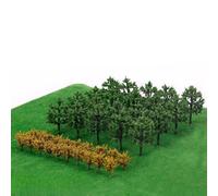 Entgoinggo Lot de 40 arbres de diorama pour modélisme ferroviaire paysage Z échelle HO OO