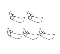 Entgoinggo Lot de 5 ressorts de valve en fer pour trompette, trombone et alto pour klaxon, eau, clés de rechange, ressorts de rechange pour kit d'entretien d'instruments en laiton (Alto pour corne)