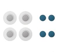 Entgoinggo Lot de 50 autocollants de rangement magnétiques sans perçage, bande d'alimentation pour télécommande, boucle de fixation magnétique, support mural, organiseur de feuilles en ABS blanc pour