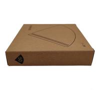 Entgoinggo Lot de 50 filtres à café coniques en papier, pour goutteur V60 en pâte de bois naturel, avec languettes auriculaires, accessoires de brassage pour la maison et le bureau (V02)
