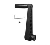 Entgoinggo Manivelle à trou rond, pour générateur et machines, manivelle manuelle en nylon renforcé et acier au carbone, avec poignée ergonomique, pour fraiseuse de tour (16 mm)