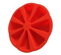Entgoinggo Moules à gâteau en silicone 8 cavités triangulaires non faciles à démouler réutilisables, pour quiche, tranches de chocolat, bonbons, savon, ustensiles de cuisine
