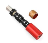 Entgoinggo Outil de bague d'amortisseur arrière, kit d'outils de démontage et d'installation pour DU avec adaptateurs double taille pour VTT (rouge)