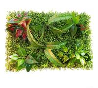 Entgoinggo Panneau mural en plastique pour plantes artificielles, 40 x 60 cm, feuilles artificielles, haie, décoration pour toile de fond de jardin (B)