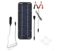 Entgoinggo Panneau solaire 30 W 12 V avec ventouses, alimentation étanche et portable avec sortie USB