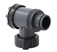 Entgoinggo Pièce de rechange pour valve à piston Coleman On Off pour filtre de piscine hors sol avec raccord de tuyau 38 degrés facile à tourner gris