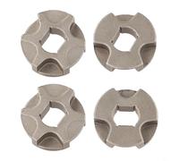 Entgoinggo Pignon, pour tronçonneuse série ES : 6 dents 3/8 pas en métal, modèles ES 31A-41A et 4A-6A, améliore la performance et la durabilité, pour la coupe extérieure (4 pièces)