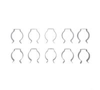 Entgoinggo Pinces à ressort robustes en tissu éponge, pour rangement d'outils, garage, abri de jardin, support mural en acier au manganèse, pince de fixation de type ouvert, pour balais, râteaux