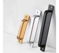 Entgoinggo Poignée de porte moderne en forme de U en alliage d'aluminium | Look moderne et élégant, s'adapte aux maisons contemporaines, facile à installer, améliore le style de porte