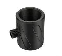 Entgoinggo Pommeau de douche à main amélioré avec grand trou anti-obstruction - Masseur haute pression pour salle de bain et utilisation à l'hôtel (noir)