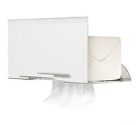 Entgoinggo Porte-serviettes en papier robuste sous l'armoire - En fer robuste - Pour rouleaux de mouchoirs et essuie-mains - Économie d'espace - Support mural pour décoration d'intérieur moderne