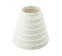 Entgoinggo Raccord réducteur de conduit, 1 pcs blanc ABS plastique réducteur de tuyau pour conduit d'air rond 80/100/130/140/150mm