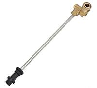 Entgoinggo Rallonge de nettoyeur haute pression pour lance Karcher K2 K3 en acier inoxydable avec 5 buses à connexion rapide pour nettoyage d'allée de voiture (A)