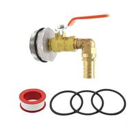 Entgoinggo Robinet de bidon d'huile en acier inoxydable anti-fuite pour seau de 200 l - Résistant aux acides et aux alcalins - Avec kit de joint (20 mm)