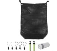 Entgoinggo Sac poubelle UTV avec doublure et 5 bandes réfléchissantes pour corde élastique à faible luminosité, pour la gestion des déchets tout-terrain ATV