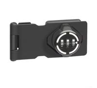 Entgoinggo Serrure à moraillon sans clé en acier inoxydable avec combinaison à 3 chiffres pour classeurs, tiroirs, boîtes aux lettres, noir, 9,6 x 4,6 x 2 cm (4,5)