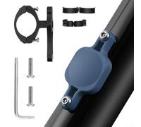 Entgoinggo Support de localisation antivol pour vélo AirTag - Boîtier de protection en ABS résistant aux intempéries avec vis hexagonales pour un suivi en temps réel - Design discret (bleu)