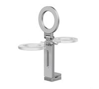 Entgoinggo Support de téléphone magnétique avec rotation à 360° et support réglable pour Ring et pour Arlo Camera en alliage d'aluminium léger antidérapant pour voyage à la maison