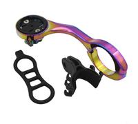 Entgoinggo Support d'extension de potence pour ordinateur de vélo Garmin Wahoo pour GPS Bryton Support de guidon en alliage d'aluminium Adaptateur avant Accessoires de cyclisme (pour Garmin)
