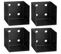 Entgoinggo Support mural pour pergola, kit de support de pergola murale de 0,3 cm d'épaisseur pour support de calibre 11, résistant aux intempéries avec trous pré-percés