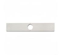 Entgoinggo Tapis d'évier en terre de diatomée et plateau de séchage pour robinet de salle de bain, séchage rapide, absorbant pour arroser les taches et garder la zone bien rangée (blanc)