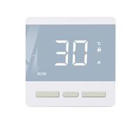 Entgoinggo Thermostat de chauffage au sol, thermostat intelligent 25 A haute puissance avec régulation précise pour les salles de vapeur (blanc)