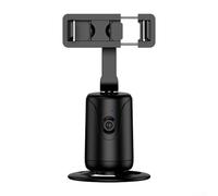 Entgoinggo YT20 Support de téléphone intelligent avec suivi automatique, rotation à 360 degrés, support pliable avec base lumineuse pour enregistrement vidéo Vlog en direct (YT20)