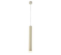ENTHERONIC Lampe Suspendue Nordique Simple à LED, Tube Long, Petit Lustre en Aluminium, Lampe Suspendue étanche IP65, Lanterne cylindrique antirouille à économie d'énergie pour entrée, Salle de Bain