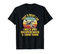 Enthousiaste de la Seconde Guerre Mondiale Histoire de la Seconde Guerre Mondiale Historien documentaire T-Shirt