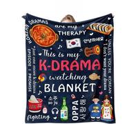 Enthusiasm Couverture de drame coréen pour les fans de K-Drama, cadeau de drame K pour adolescente (150 x 200 cm)