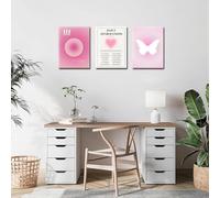 Enthusiasm Ensemble de 3 panneaux d'affiches colorées dégradées pour chambre, bureau (Affirmations quotidiennes, 20,3 x 25,4 cm, sans cadre)