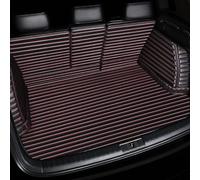 EntièRement Entouré Tapis De Coffre Voiture pour Jeep Patriot 2007-2017（The Right Side Does Not Have Speakers.）, Cuir AntidéRapant ImperméAble à Protection Couverture,Black+Red