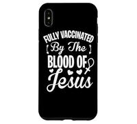Entièrement vacciné par Le Sang de Jésus - Chapelet Christ Seigneur Coque pour iPhone XS Max
