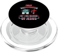 Entièrement vacciné par Le Sang de Jésus Foi chrétienne Humour PopSockets PopGrip pour MagSafe