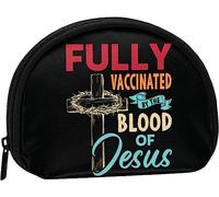Entièrement vacciné par Le Sang de jésus Porte-Monnaie Portefeuille Femmes et Filles Mignon Mode Sac Changement Pochette Porte-clés Femmes Sac à Main Cadeau