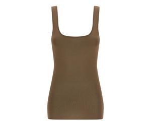 Entire Studios - Top à encolure carrée - Femme - Tops - Brun - Taille: 36 FR