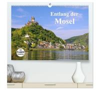 Entlang der Mosel (hochwertiger Premium Wandkalender 2026 DIN A2 quer), Kunstdruck in Hochglanz: Fotos von alten Burgen und Weinbergen entlang der ... Sie mit diesem Kalender durch das Jahr.