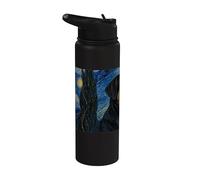 Entlebucher Mountain Dog Van Gogh Nuit étoilée Stainless Steel Insulated Water Bottle