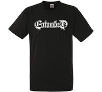 Entombed Logo Black Mens T-Shirt Men Rock Band Tee Shirt Black