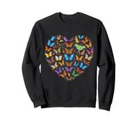 Entomologie Cardiaque Entomologiste des Papillons espèces Sweatshirt
