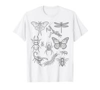 Entomologie Espèces d'insectes Minimal Scientifique Histoire Naturelle T-Shirt