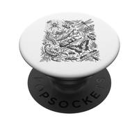 Entomologie Insectes Tableau Scientifique des espèces Histoire Naturelle PopSockets PopGrip Adhésif