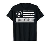 Entomologiste Entomologie Enseignant Science Drapeau Américain T-Shirt